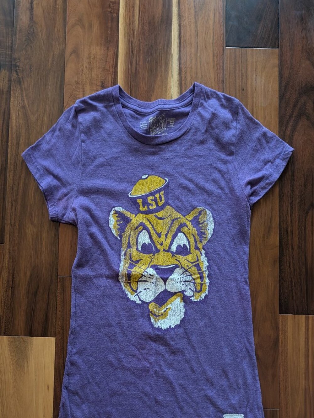 LSU Retro Fighting Tigers Fitted TShirt (Medium)